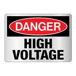 Danger High Voltage Sign - Reflective